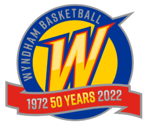Wyndham Basketball Association 50 years logo 1972 2022