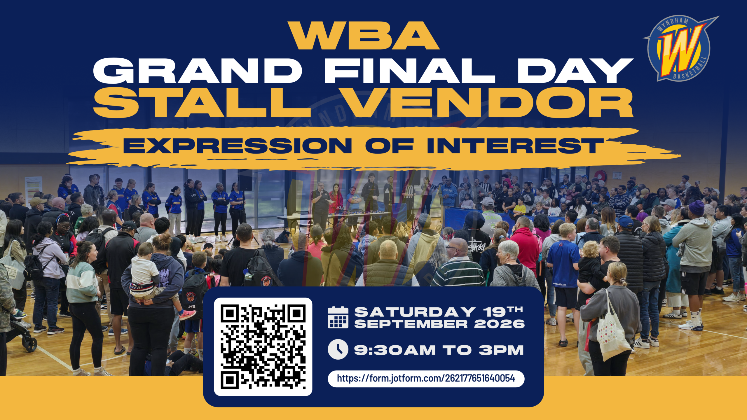 WBA Grand Final Day Stall Vendor Expression of Interest (EOI)